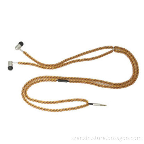 Pearl Necklace Earphones for Girls, 3.5mm Plug EarphoneNew